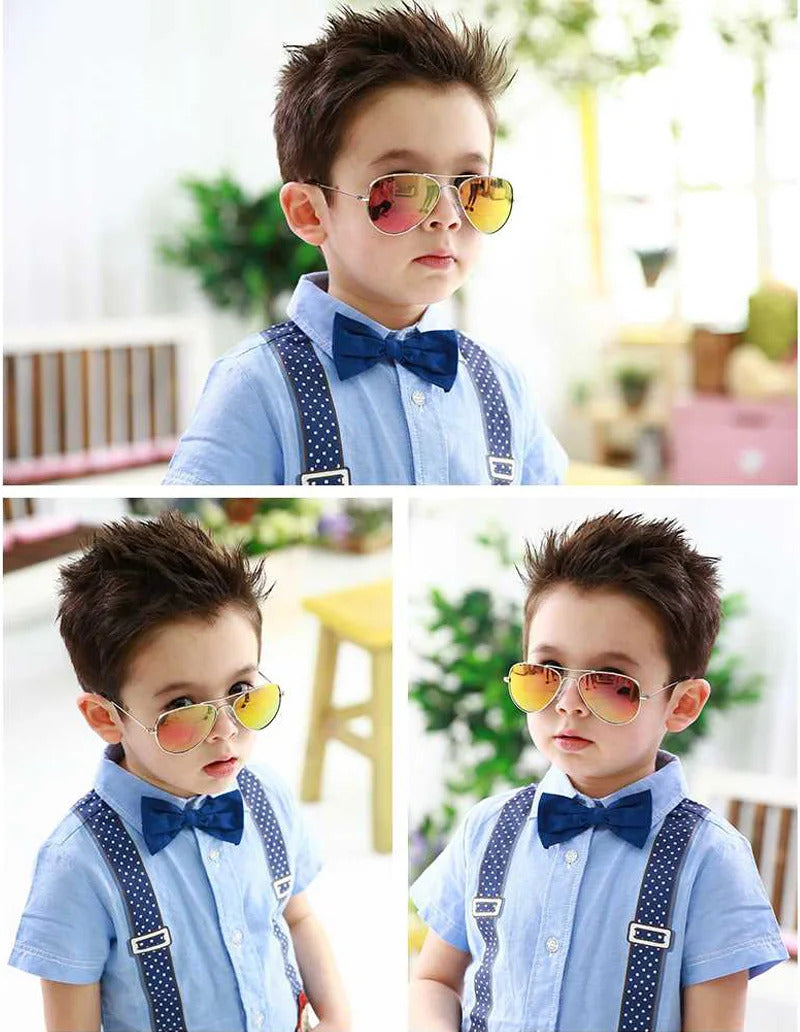 Retro Kids Sunglasses UV400 Brand Designer New Trend Children Sun Glasses Luxury Shades Baby Boys Girls Eyewear Gafas De Sol