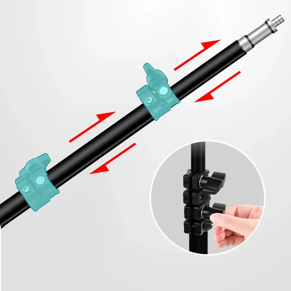 Universal Adjustable Phone Tablet Tripod Floor Stand Holder Portable Live Mount Support for iPad Phone 4-11 inches Lazy Bracket