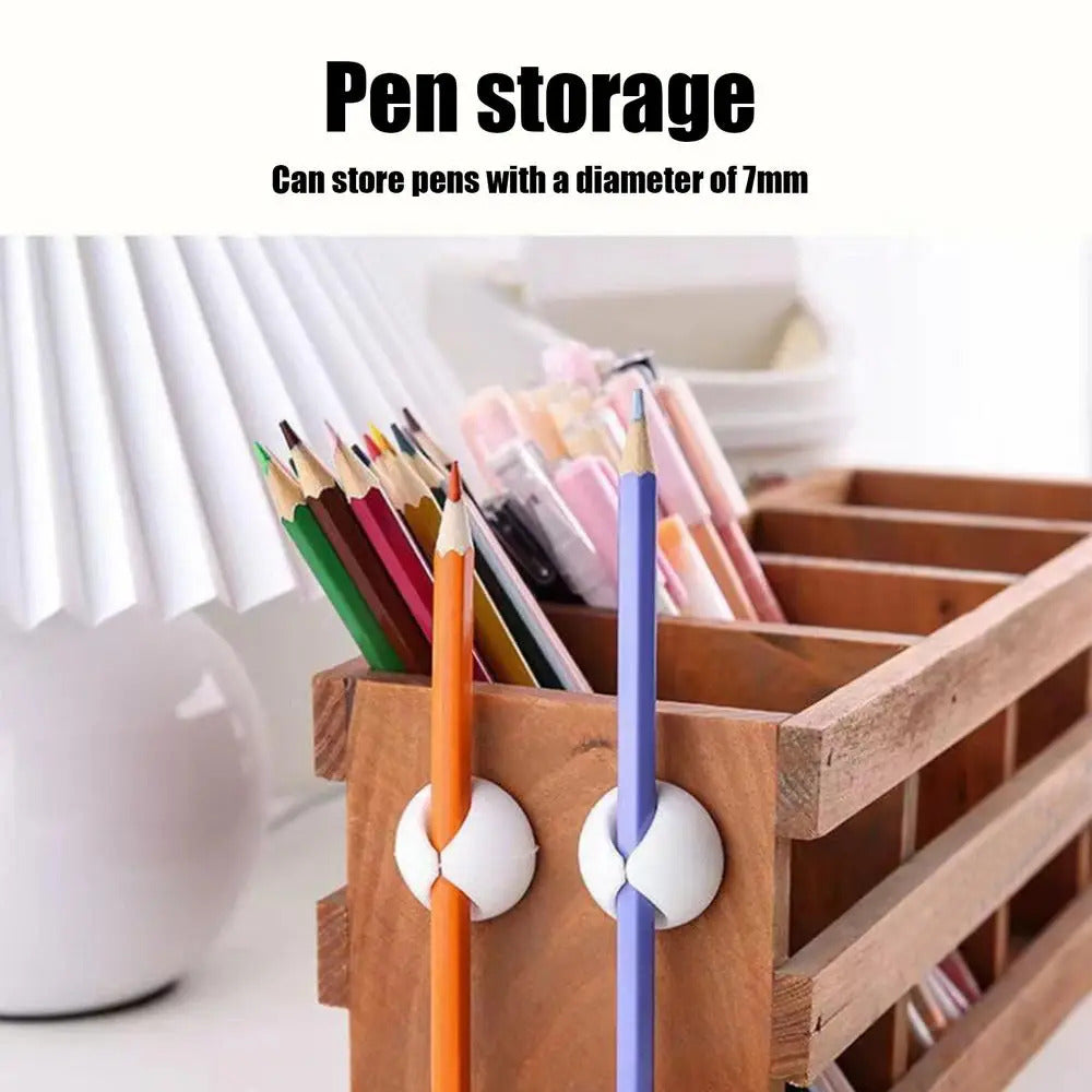 10pcs Mini Adhesive Cable Winder Organizer USB Charging Cable Clip Silicone Charger Cable Holder for Home, Office, Car, Desk