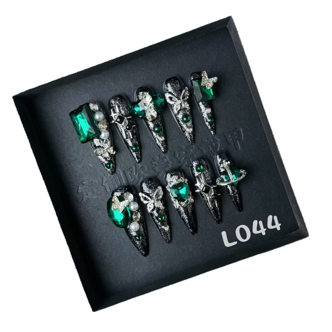 Wearable Nails Purely Handmade Nail Tips for Women Experts Cross-Border European American Japanese Korean Factory Wholesale New Cute High-End Feel