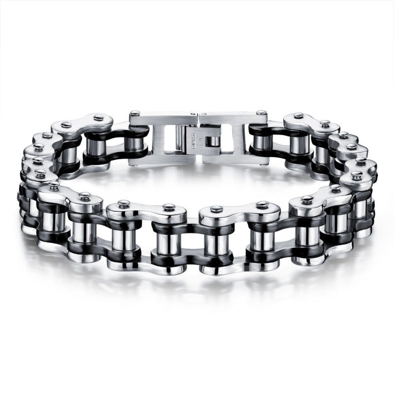 Bracelet Titanium Steel Men's Bracelet Rock Personalized Motorcycle Chain Bicycle Bracelet