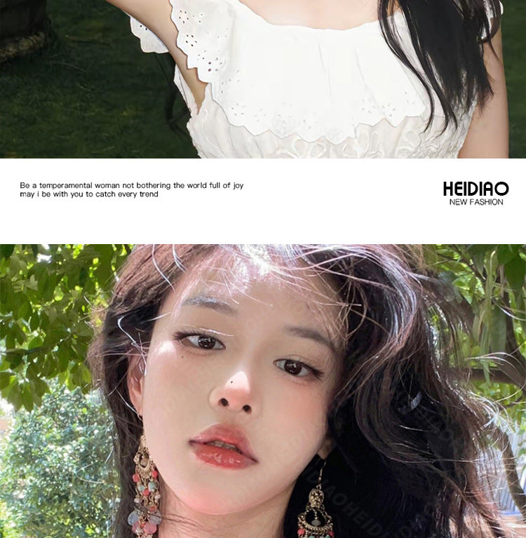 Bohemian Style Earrings Chinese Retro Style Niche Light Luxury Ear Drops Ear Hooks Vacation Style Earrings for Women