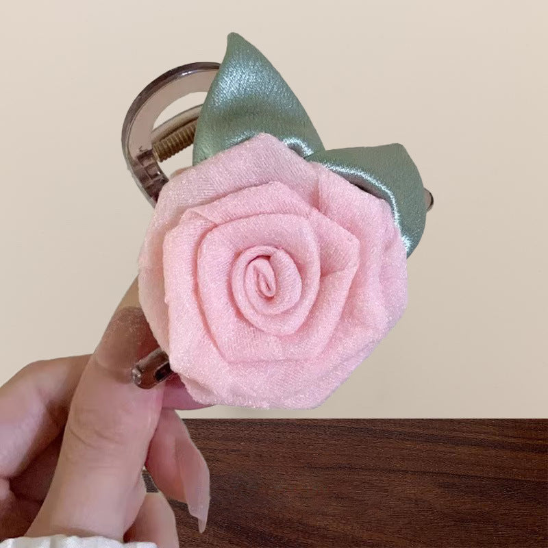 Holiday Organza Flower Barrettes Travel Travel Hair Accessories Atmosphere Clip Duckbill Clip Hairpin Side Clip Headdress