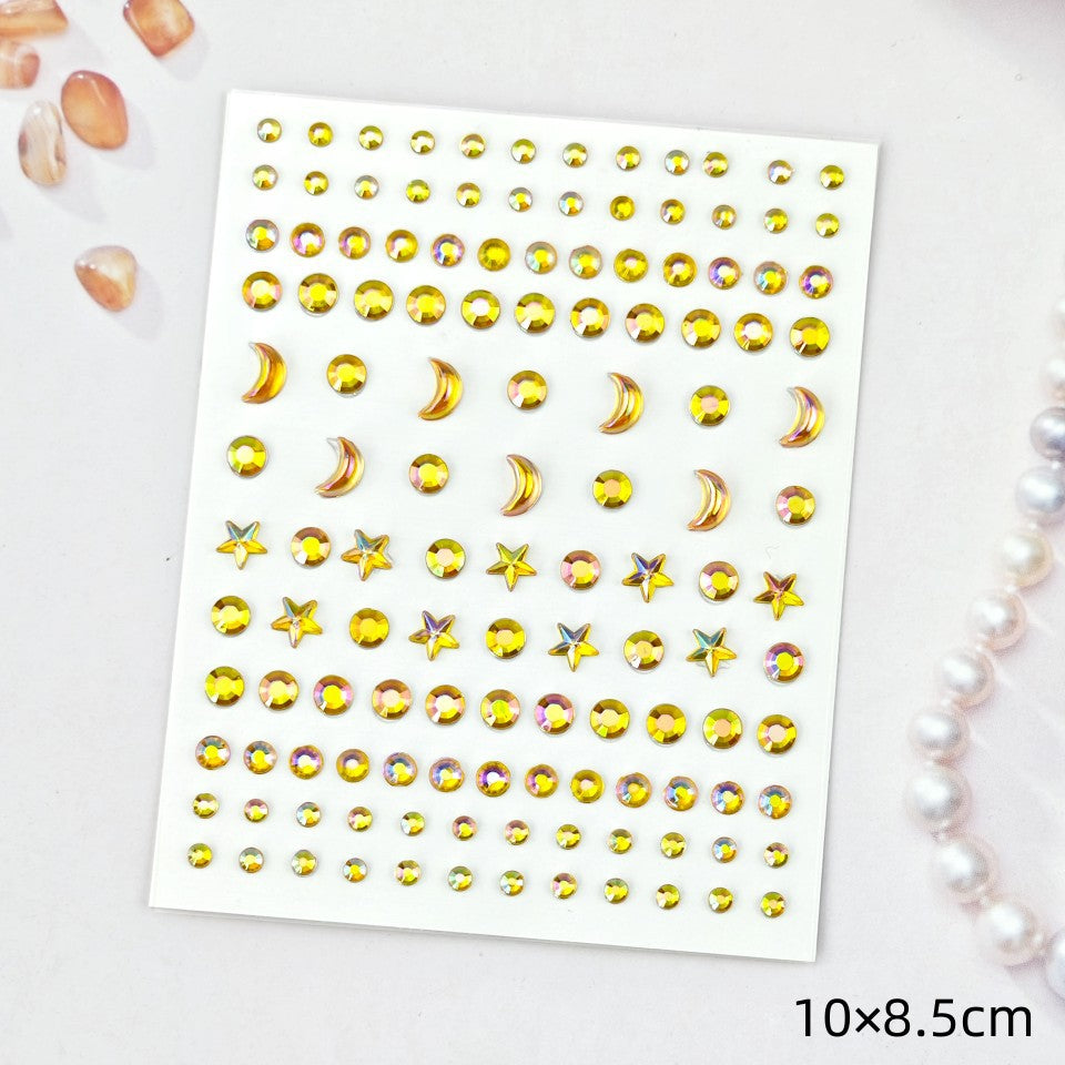 Glitter Gradient Butterfly Wing Tattoo Eye Corner Face Stickers Children's Eye Makeup DIY Stickers Fish Scale Performance Catwalk