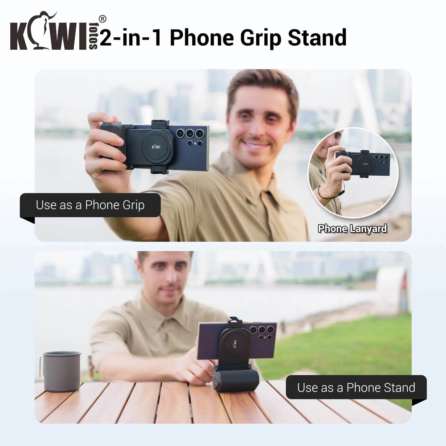 Magnetic Phone Camera Grip Handle with Zoom Funtion For Android Smartphone Magsafe Camera Handle Bluetooth Bracket for iPhone 16