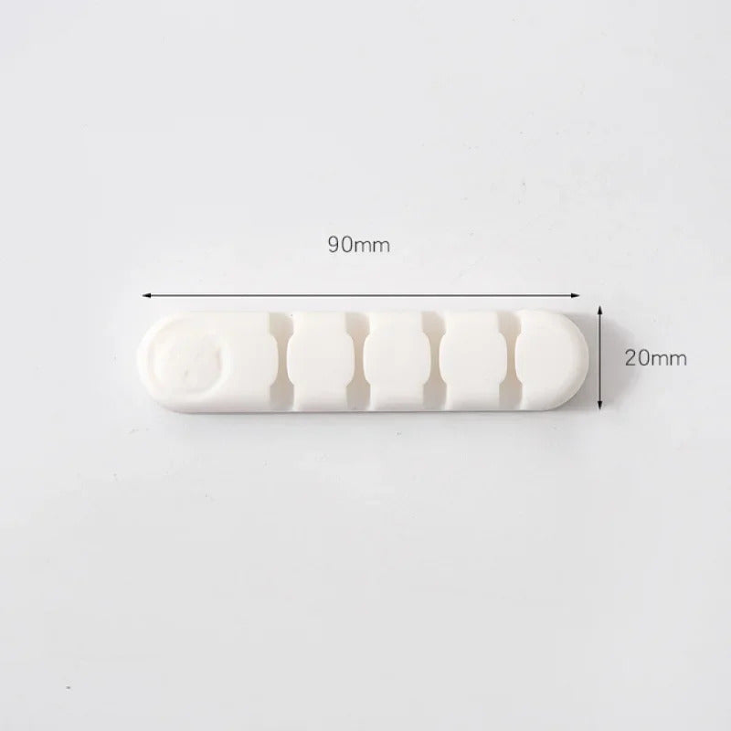 Silicone Desktop Cable Organiser Fixer Data Cable Organizer Fixed Headphone Cable Clip Wire Organizer Gods of Cable Management