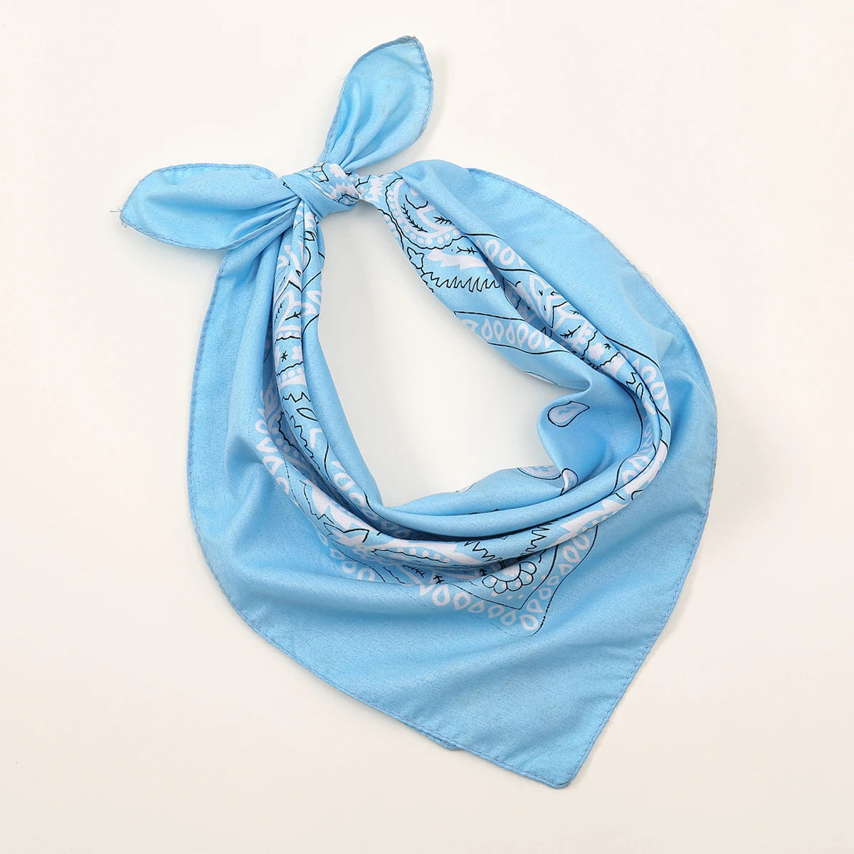 54cm*54cm Fashion Cotton Hip Hop Head Scarf Paisley Square Scarves Headwear Bandanna Hair Band Neck Wrist Wrap Band Accessories