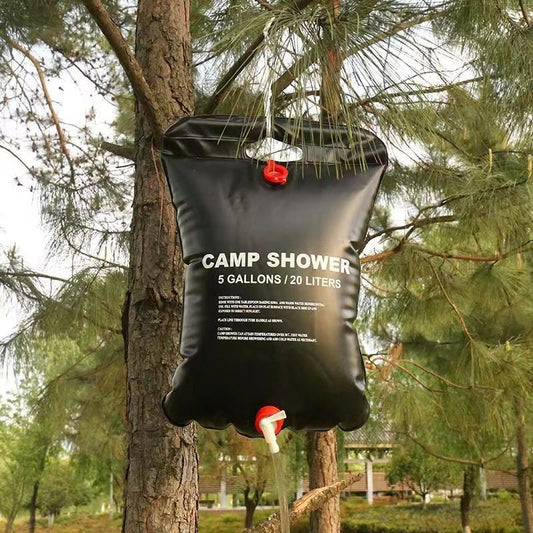 Outdoor Camping Shower Bag 20L Solar Hot Water Bag Outdoor Bath Shower Portable Water Storage Bag