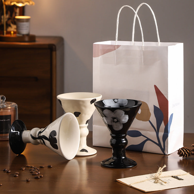 Personalized High-Value Ins Mug Household Water Cup Goblet Ceramic Milk Coffee Cup Couple Breakfast Gift