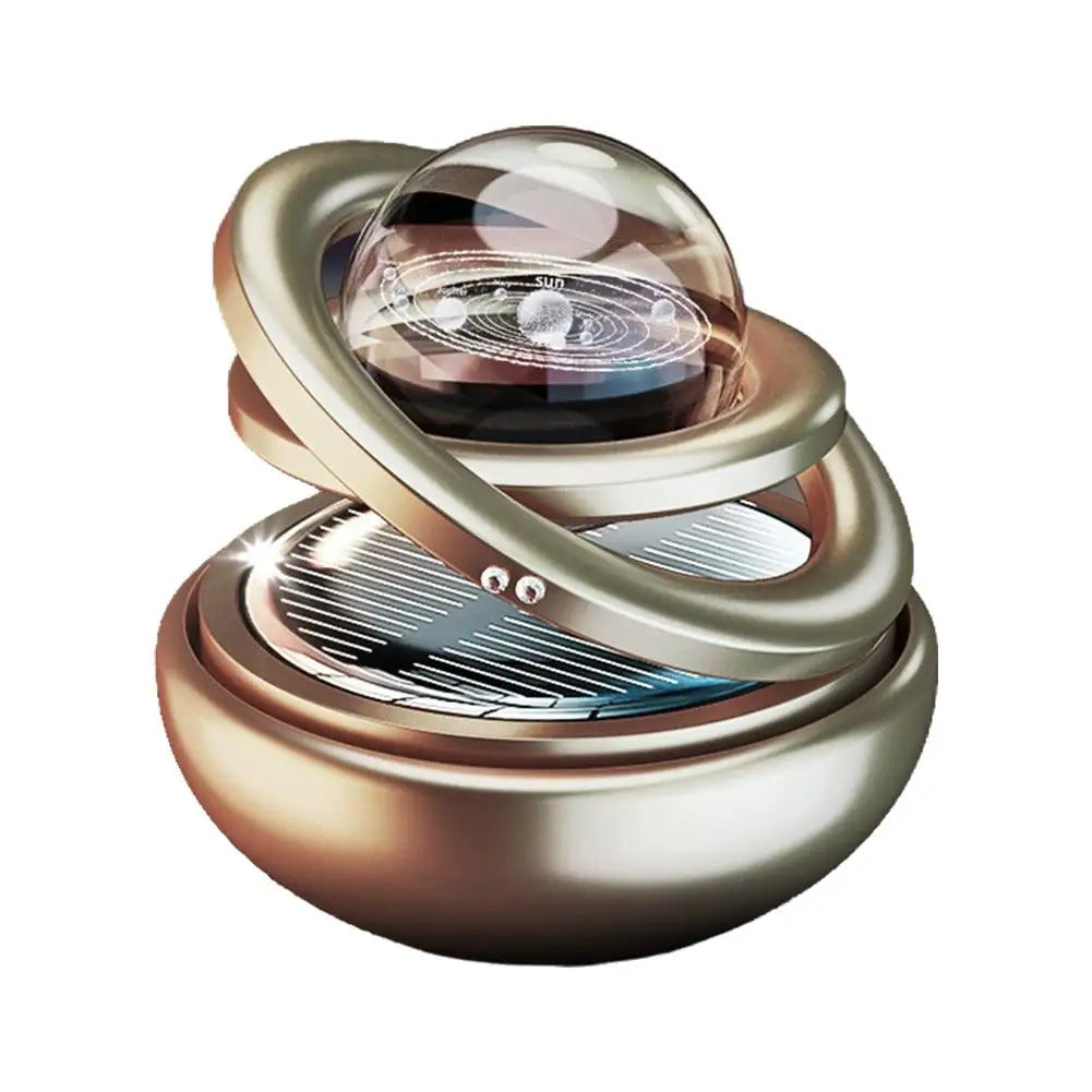 Car Solar Aromatherapy Ornaments Car Double Suspended Crystal Ball Aromatherapy Perfume Ornaments Creative Ornaments