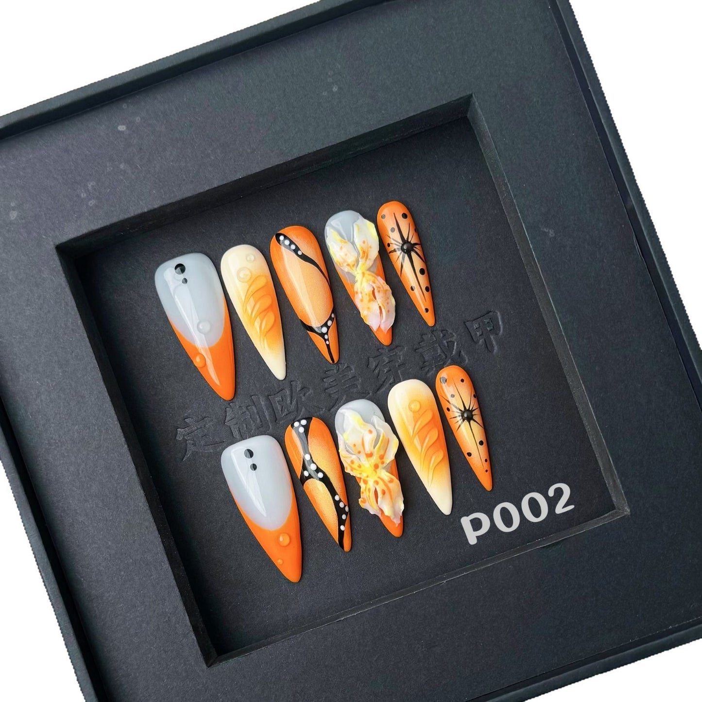 Wearable Nails Unique Hand-Painted Wearable Nail Tips High-End New Cross-Border Nail Stickers