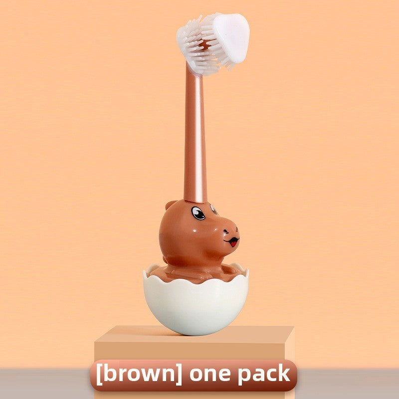 Baby and Children's Toothbrush U-shaped Baby and Child 0 to 3 to 6 to 12 Years Old Soft Hair U-shaped Brush Teeth Artifact Silicone Toothbrush