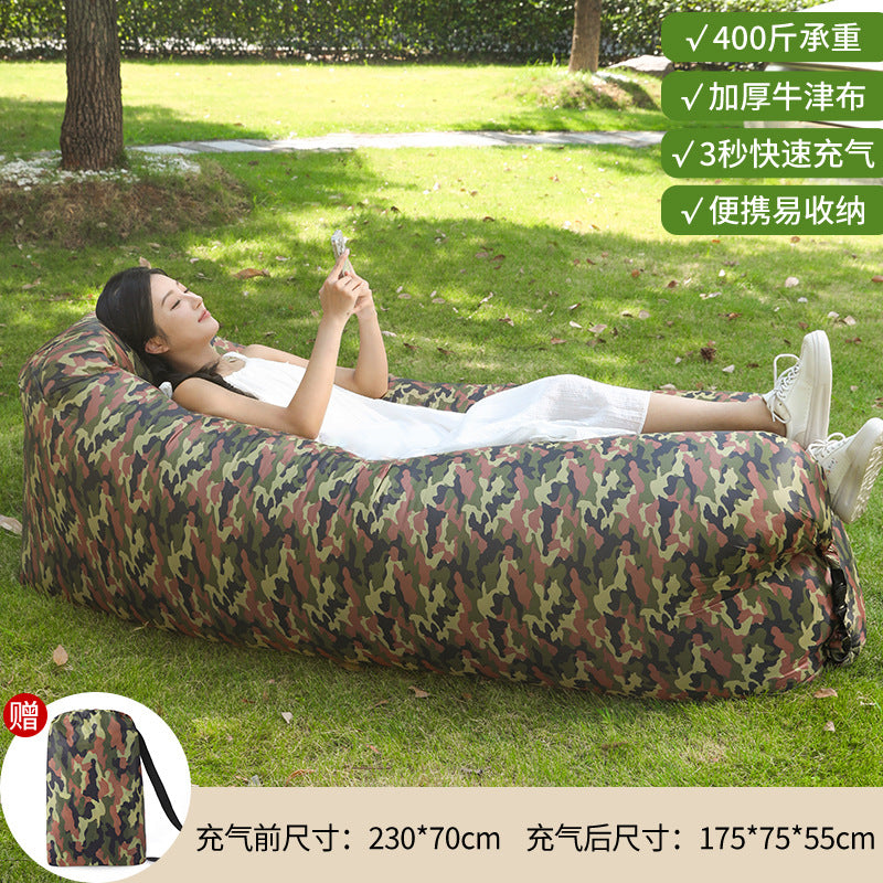 Manufacturer Pillow Style Inflatable Sofa In Stock Outdoor Portable Lazy Air Sofa Foldable Inflatable Bed Sleeping Bag