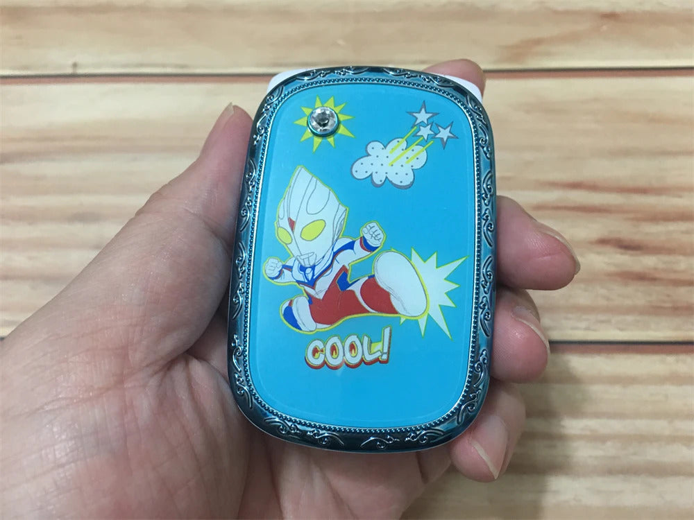 1.8 inch Screen Flip Mini Girl Cartoon Mobile Phone NO Camera Dual Card SIM LED Light Children Kids Cute Cover Style CellPhones