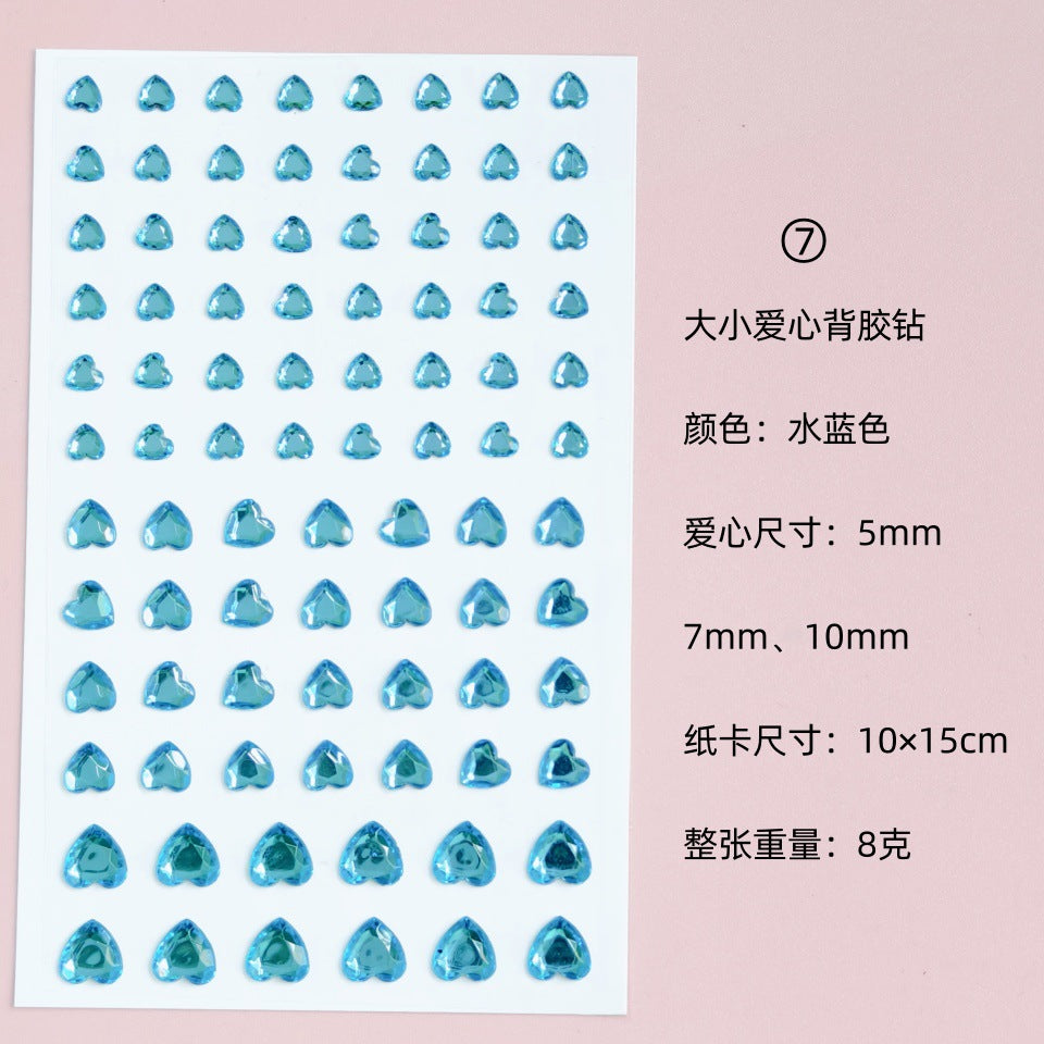 Glitter Gradient Butterfly Wing Tattoo Eye Corner Face Stickers Children's Eye Makeup DIY Stickers Fish Scale Performance Catwalk