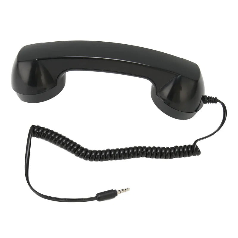 Retro Phone Handset Multifunction Radiation Proof Handheld Cell Phone Receiver for Mobile Phones Computers