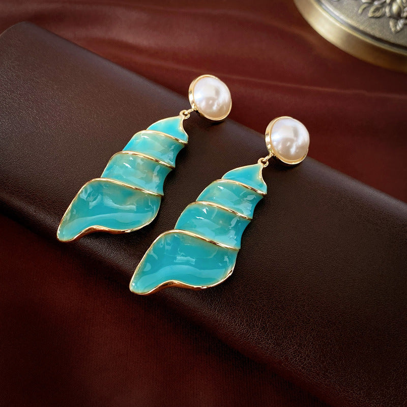 Vintage Earrings Fashion Versatile Ear Jewelry Niche Light Luxury High-end Accessories