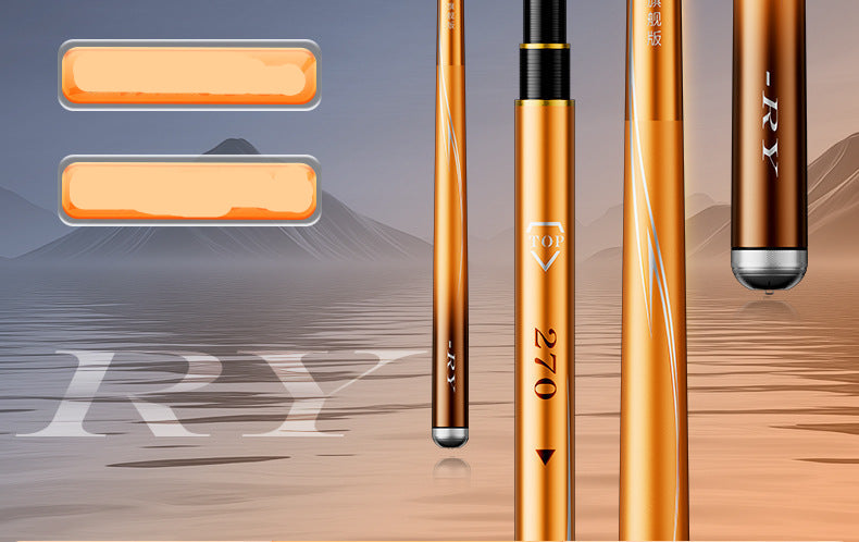 Rongyu Ultra-Light Short Section Stream Rod Fishing Rod Pole Rod 28 Adjustable Fishing Rod Carp Rod Micro Object Taiwan Fishing Rod One Piece Wholesale