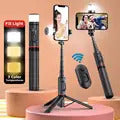 FANGTUOSI 2025 new Selfie Stick Stand Mobile Phone with microphone Support Wireless Gimbal Stabilizer For iPhone Android Holder