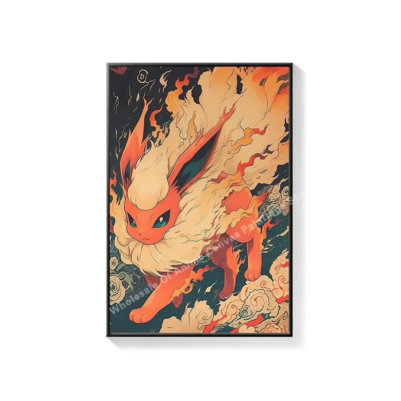 PokeMon Decorations PokeMon PokeMon Pikachu Hanging Paintings Children's Room Cartoon Anime Mural