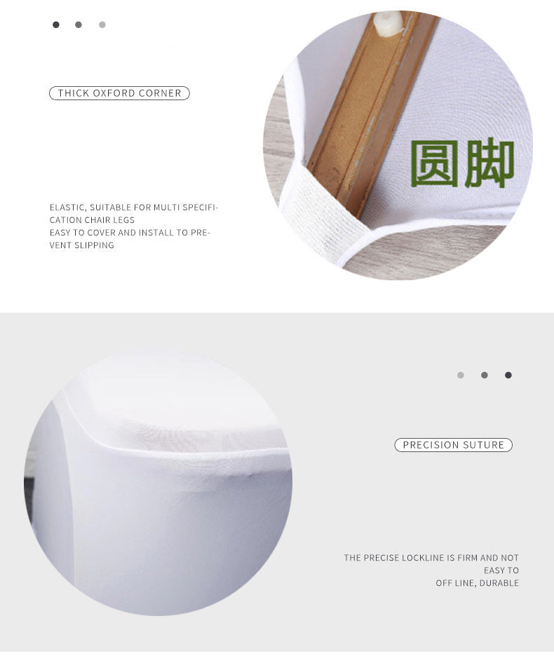 Chair Cover Chair Slipcover High-End Feel Universal Elastic Full-Coverage Wedding Hotel Non-Slip Chair Cover