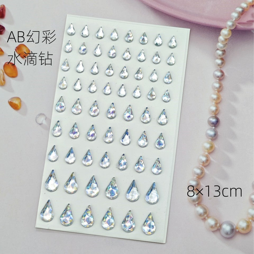 Glitter Gradient Butterfly Wing Tattoo Eye Corner Face Stickers Children's Eye Makeup DIY Stickers Fish Scale Performance Catwalk
