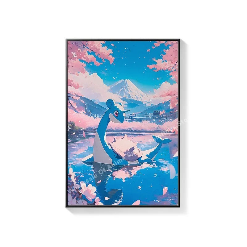 PokeMon Decorations PokeMon PokeMon Pikachu Hanging Paintings Children's Room Cartoon Anime Mural