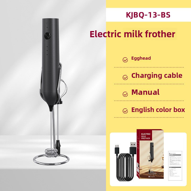 Amazon Electric Milk Beater New Stainless Steel Coffee Cream Electric Milk Beater Egg Beater Portable Blender
