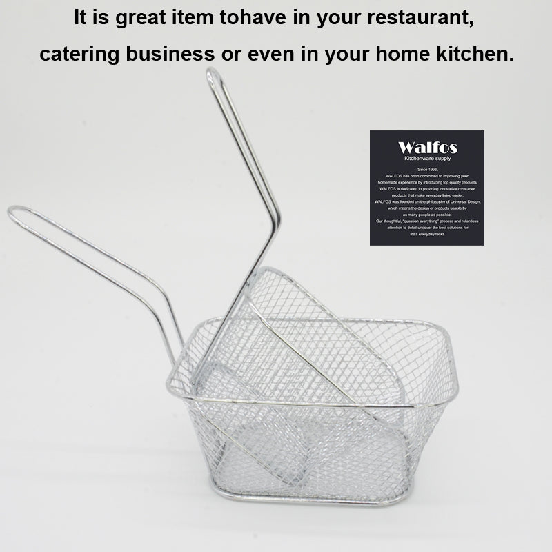 Stainless Steel Steamer Chips Mini Frying Basket Strainer Fryer Kitchen Cooking Chef Basket Colander Tool French Fries Basket