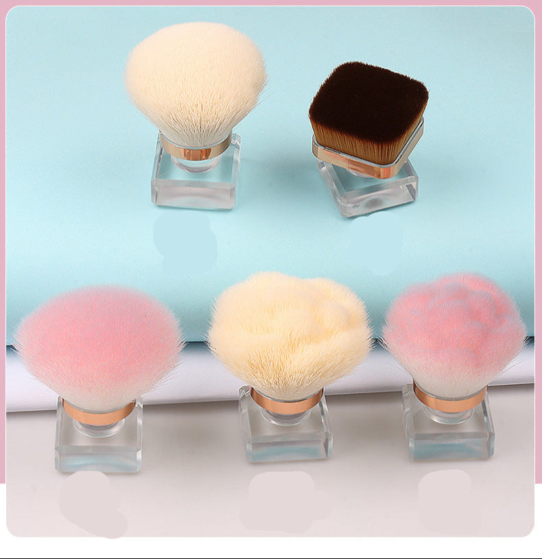 Yasna New Single Loose Powder Brush Foundation Brush Large Dust Brush Soft Bristle Brush Beauty Tool Makeup Brush
