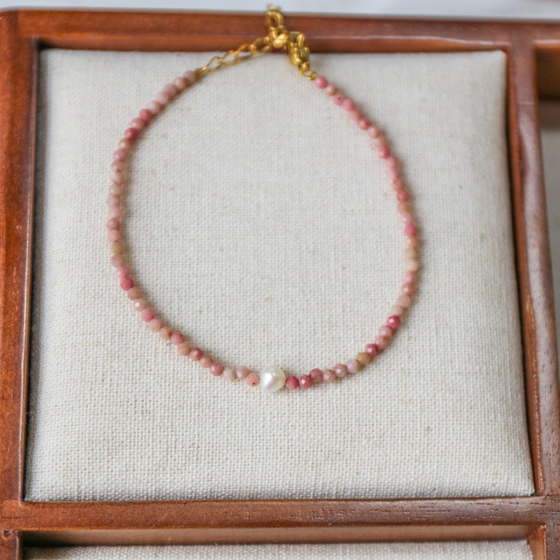 Turquoise Baroque Freshwater Pearl Bracelet Stacked Elegant Women's Bracelet