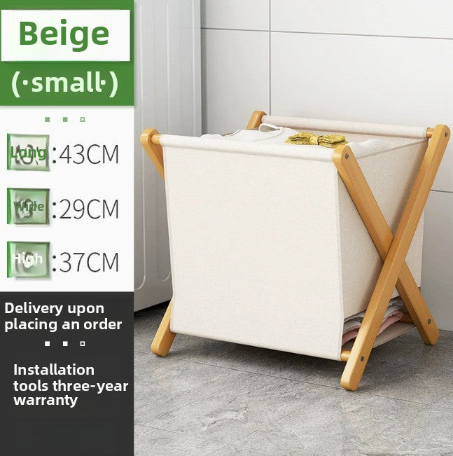 Storage Box Organizer Box Storage Box Light Luxury Clothes Storage Bag Home Daily Use Bamboo Frame