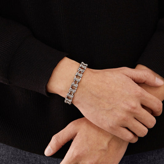 Bracelet Titanium Steel Men's Bracelet Rock Personalized Motorcycle Chain Bicycle Bracelet