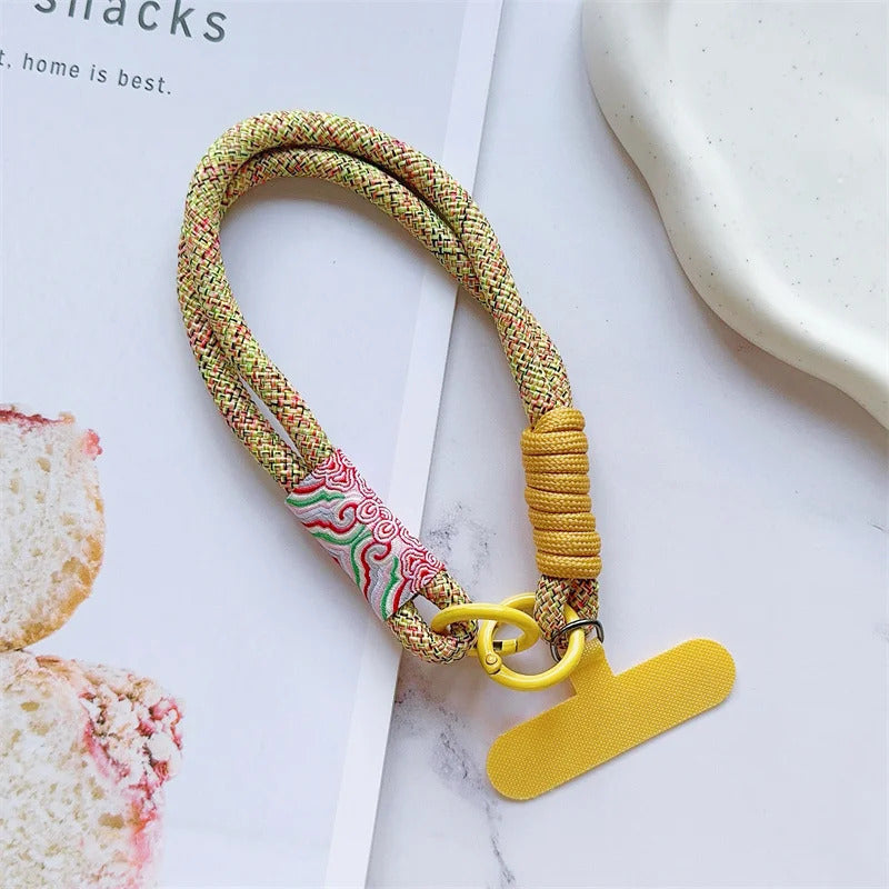Cute Mobile Phone Lanyard Hanging Decoration Can Be Carried Twist Rope Anti-loss Pendant Fashion Strong Wrist Short Straps Band