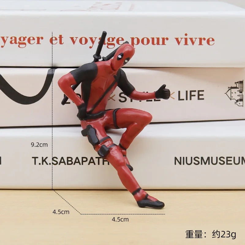 6 Desk Decoration Deadpool Car Home Office Marvel 8cm X-MAN Funny Cute Figure Model Toys