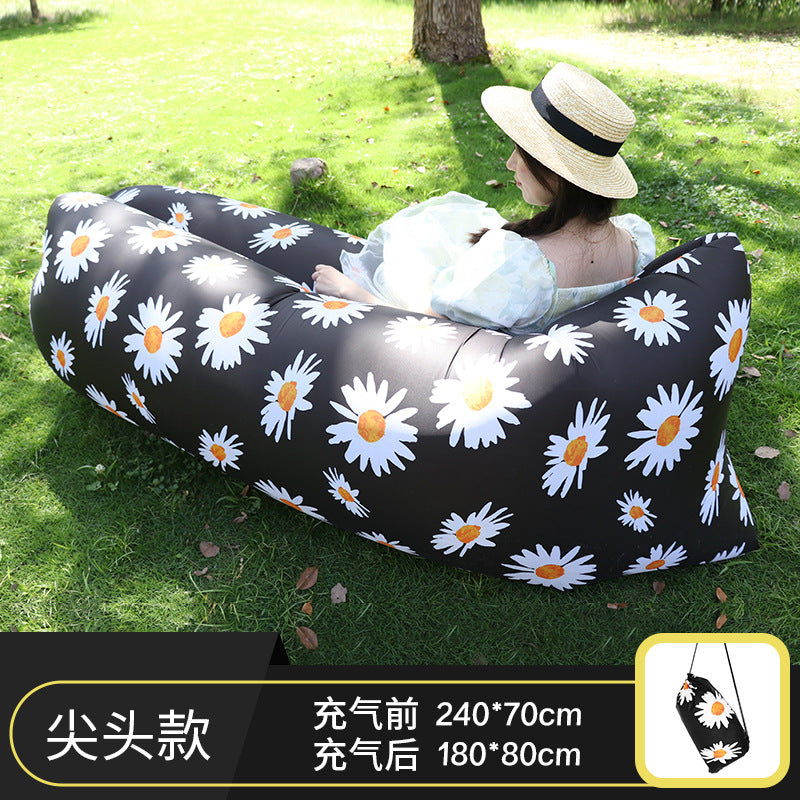 Manufacturer Pillow Style Inflatable Sofa In Stock Outdoor Portable Lazy Air Sofa Foldable Inflatable Bed Sleeping Bag