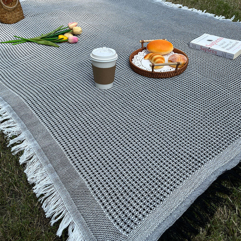 Picnic Cloth French Style Atmosphere Tablecloth Photo Background Cloth Decorative Cloth Camping Tablecloth Picnic Mat Outdoor Portable