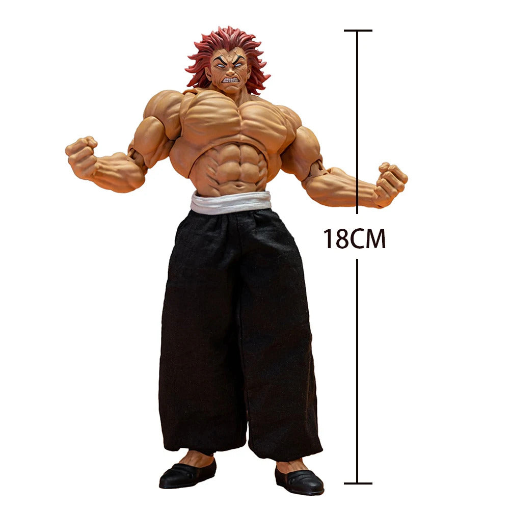 Anime Hanma Yurjiro action figures PVC statue desktop decoration Hanma action figure model toy birthday gift 18cm