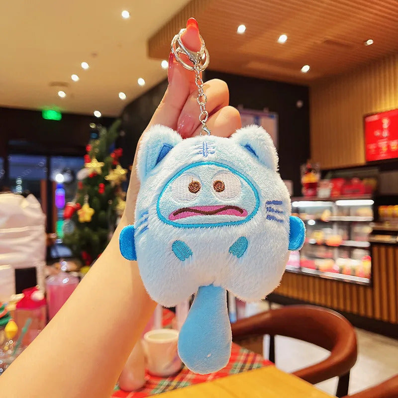 15cm/5.9in Kuromi Plush Keychains Melody Cinnamoroll Doll Cute Funny Hangings Ornament Toys Valentine Day Gift Girl Decoration