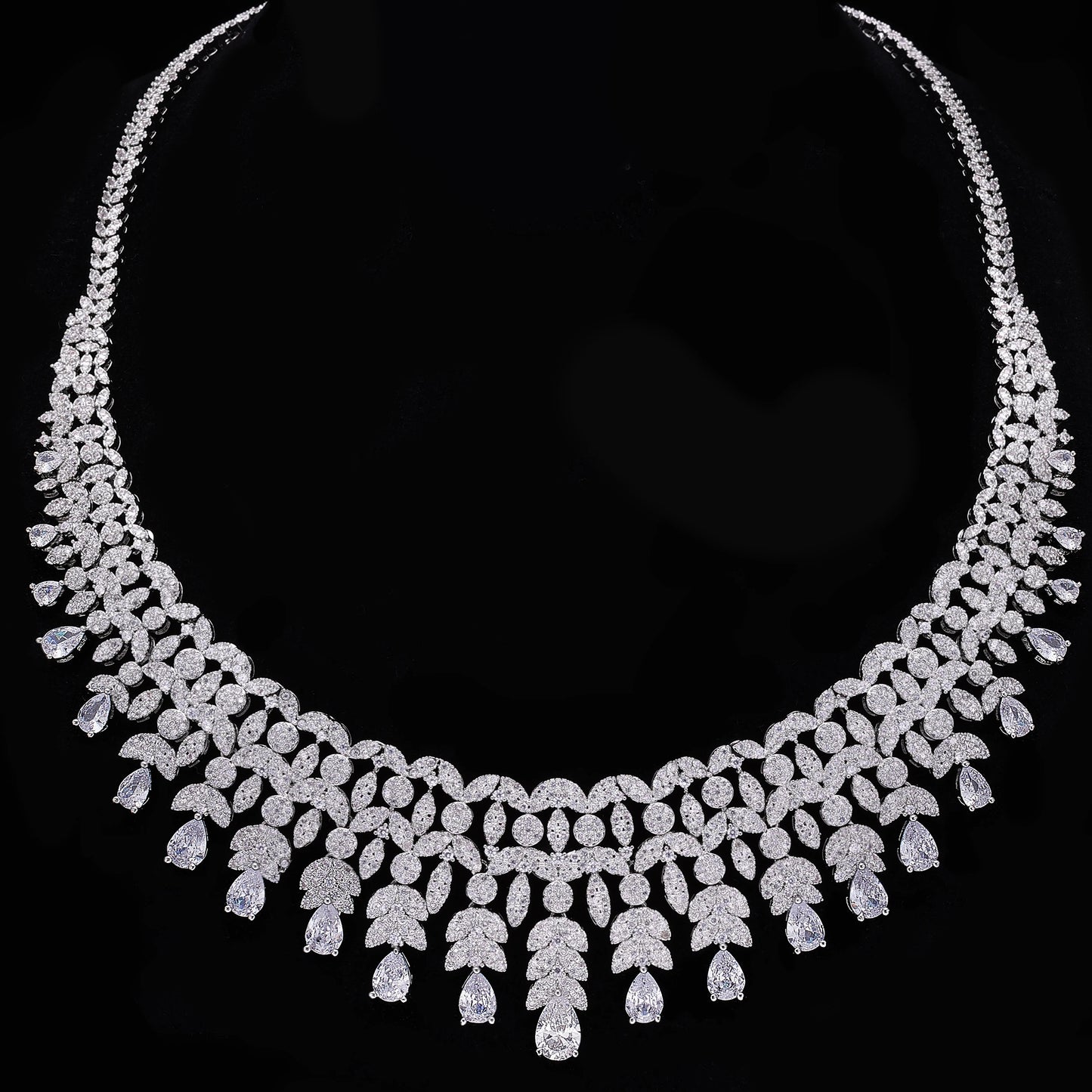 2024 New 4-piece Bride Zirconia Full Set Women's Party Jewelry Set Dubai Nigeria Crystal Wedding Jewelry Set