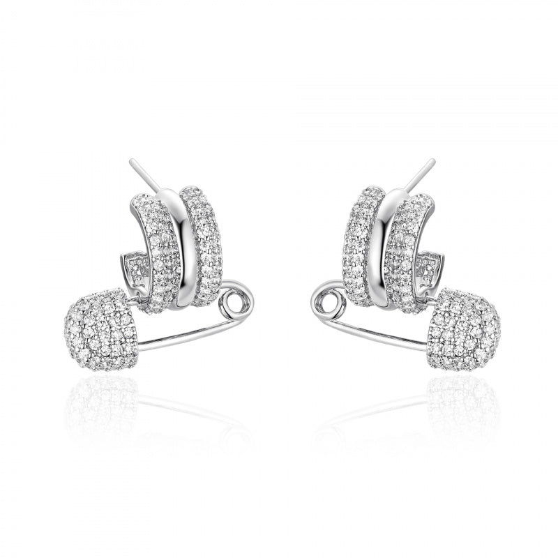 Earrings Light Luxury High-end Zircon Ins Exquisite Temperament Unique Design Earrings for Women