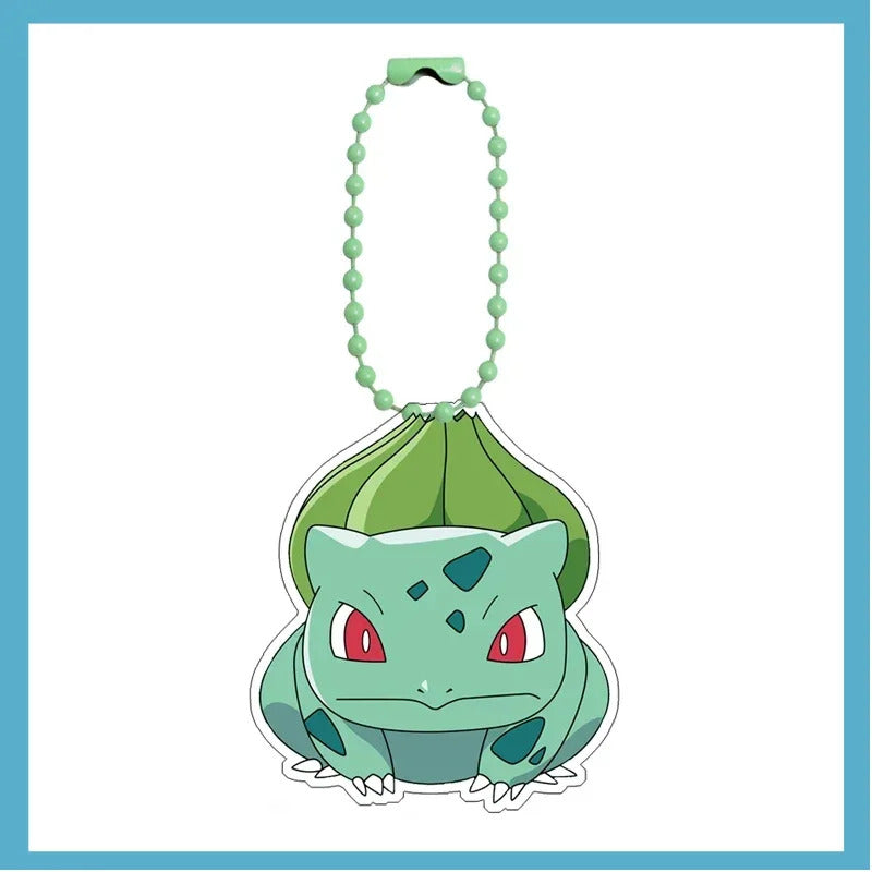 Pokemon Bulbasaur Squirtle Charmander Self-Control Acrylic Cartoon Key Buckle Pendant Anime Classics Game Collection Gift Toys