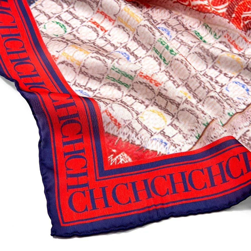 A Fashionable Style Silk Material 180-70cm Women's Silk Scarf Men's Decorative Sunshade Warm Lightweight Gift Box Packaging