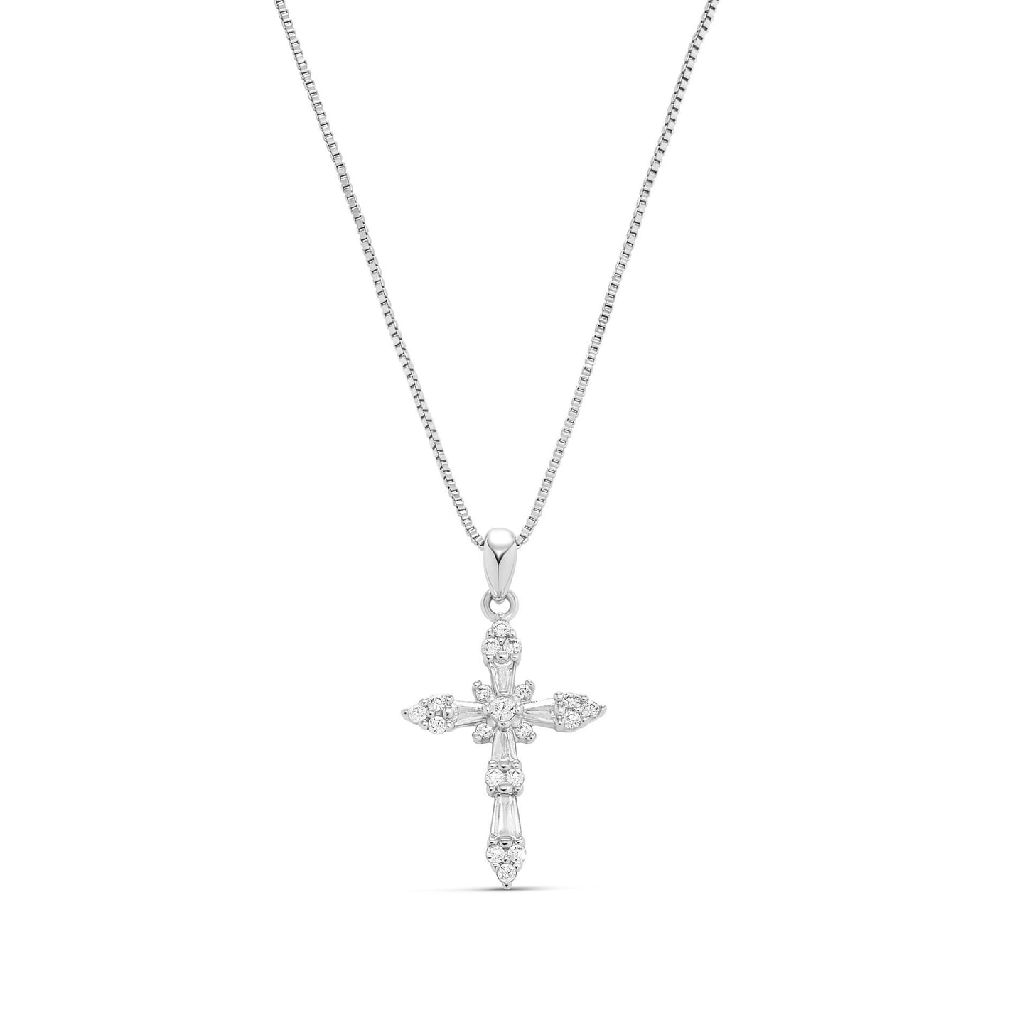 Amazon TK Hot-Selling OT Buckle Square Cross Necklace for Women Copper Plated 14K Gold Paperclip Necklace Yiwu In Stock