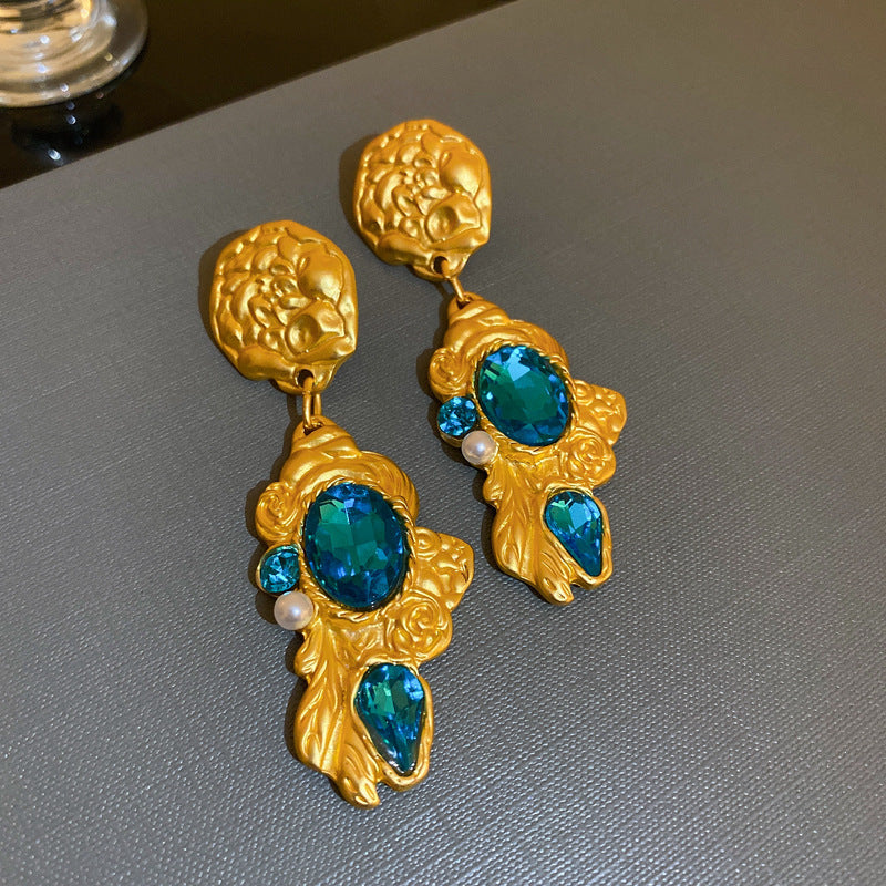 Vintage Earrings Fashion Versatile Ear Jewelry Niche Light Luxury High-end Accessories