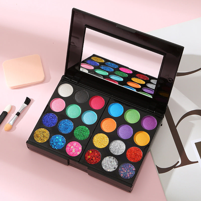 Ashariya 39-Color Eyeshadow Palette Lip Mud Contour Eyeshadow Blush Student Daily Makeup Supplies Cosmetics Eyeshadow