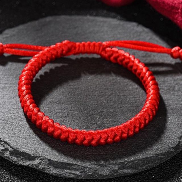 Bracelet Diamond Knot Red Rope Lovers Diamond Knot Red Rope Gift Couple Red Bracelet Spring Red Rope