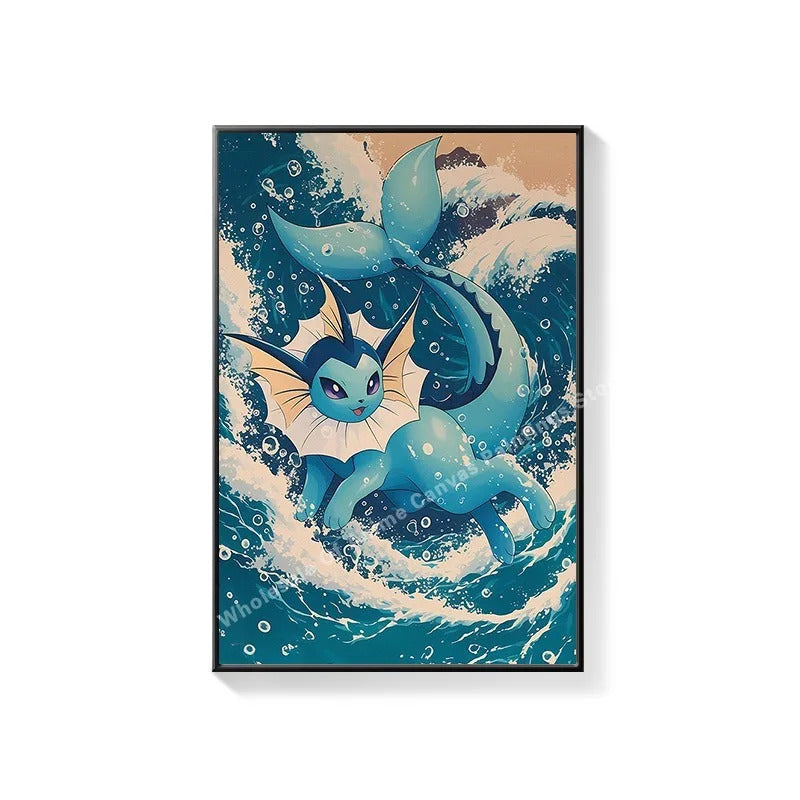 PokeMon Decorations PokeMon PokeMon Pikachu Hanging Paintings Children's Room Cartoon Anime Mural