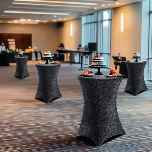 Cocktail Tablecloth Glitter Bar Set New Cocktail Table Cover High-end Feel Cross-border Wholesale Stretchy High Bar Tablecloth