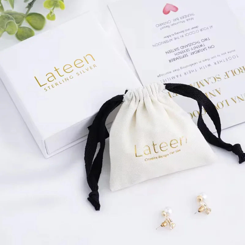 Jewelry Cotton Pouch 5x7cm 7x9cm 11x14cm Perfume Candle Packaging Dust Sack Eyelashes Makeup Drawstring Gift Bags